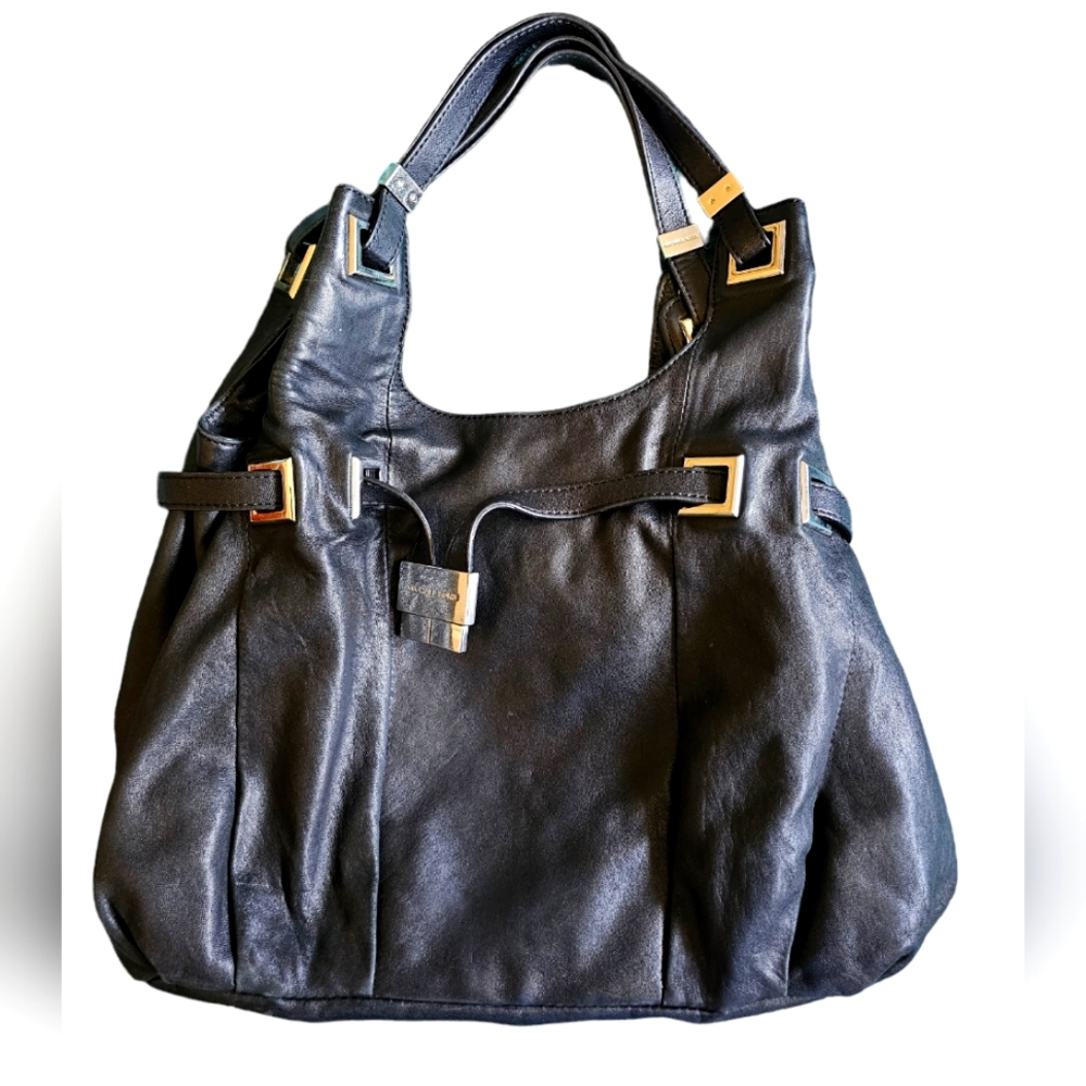 Michael Kors premium soft leather black shoulder bag